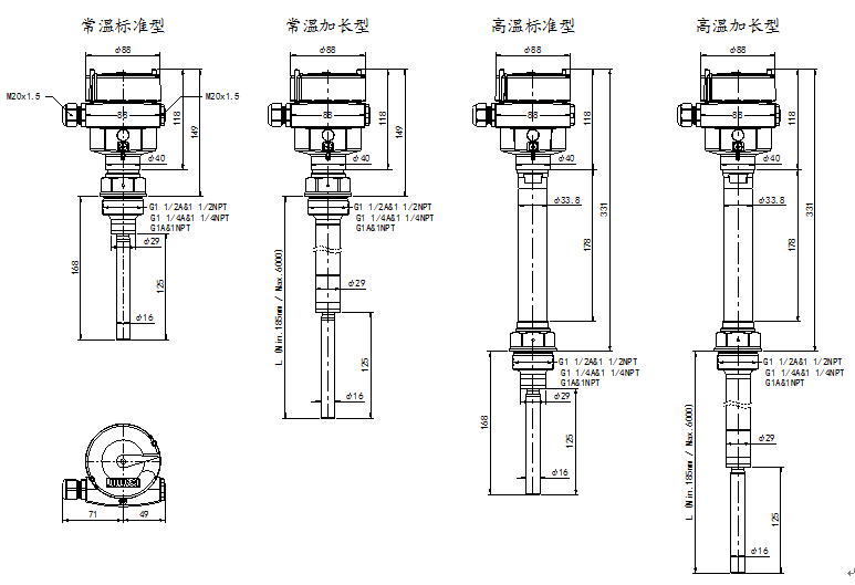 Tube-11防爆型振棒料位開關